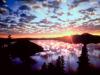 Sunrise on Wizard Island, Crater Lake National Park